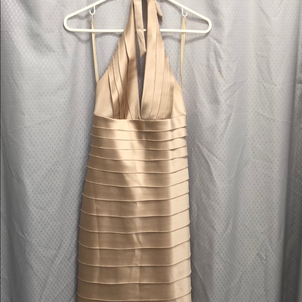 Gold cocktail dress